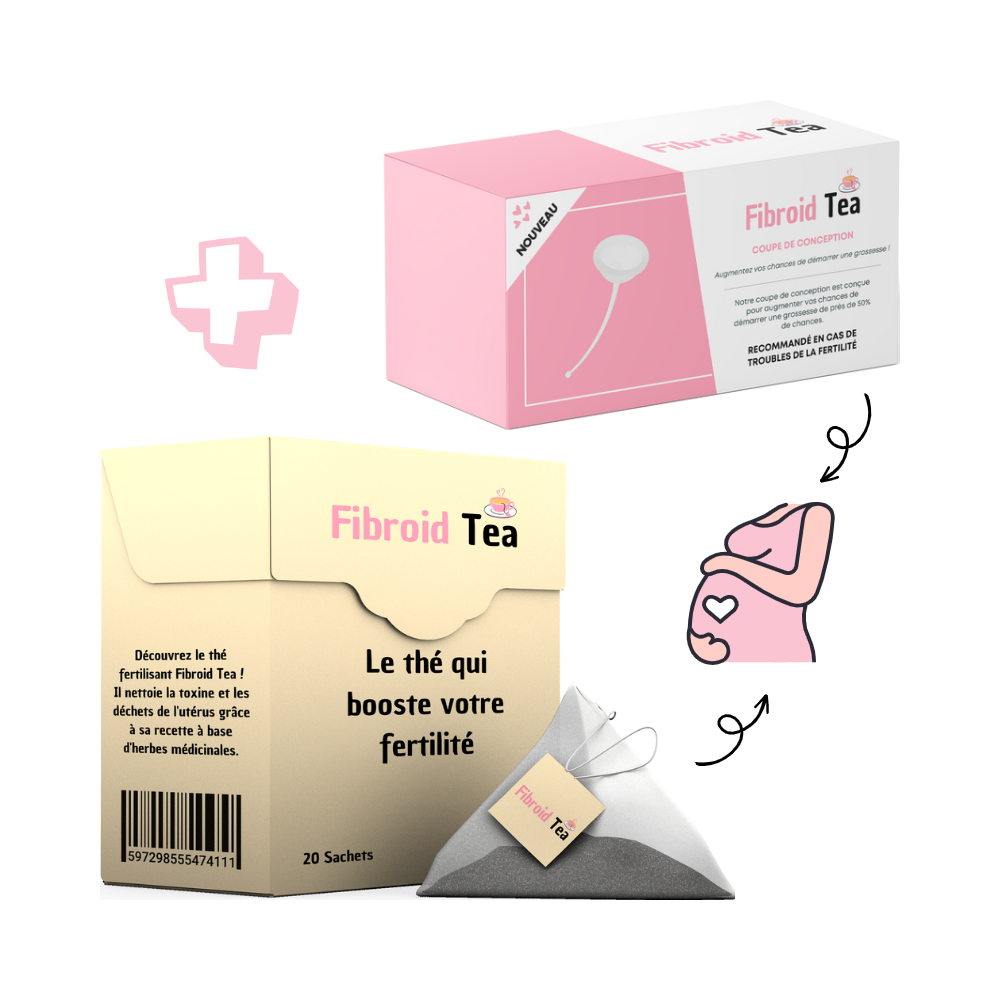 Pack thé fertilisant & Coupe de conception – Fibroid Tea